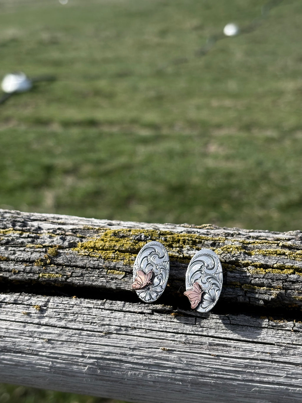 Wildflower Butterfly Studs
