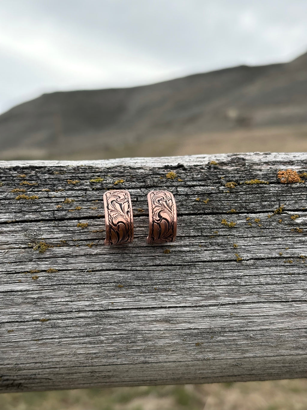 Copper mini hoops