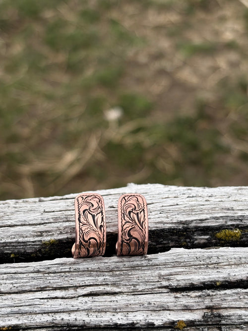 Copper mini hoops