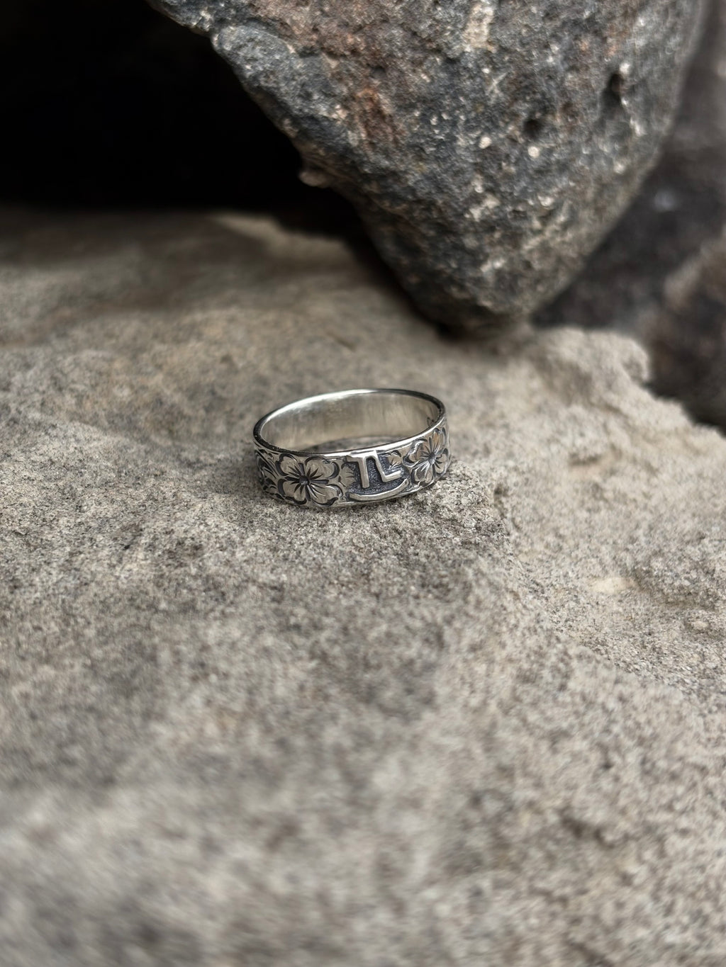 Custom Women’s sterling silver wedding band__ DEPOSIT__