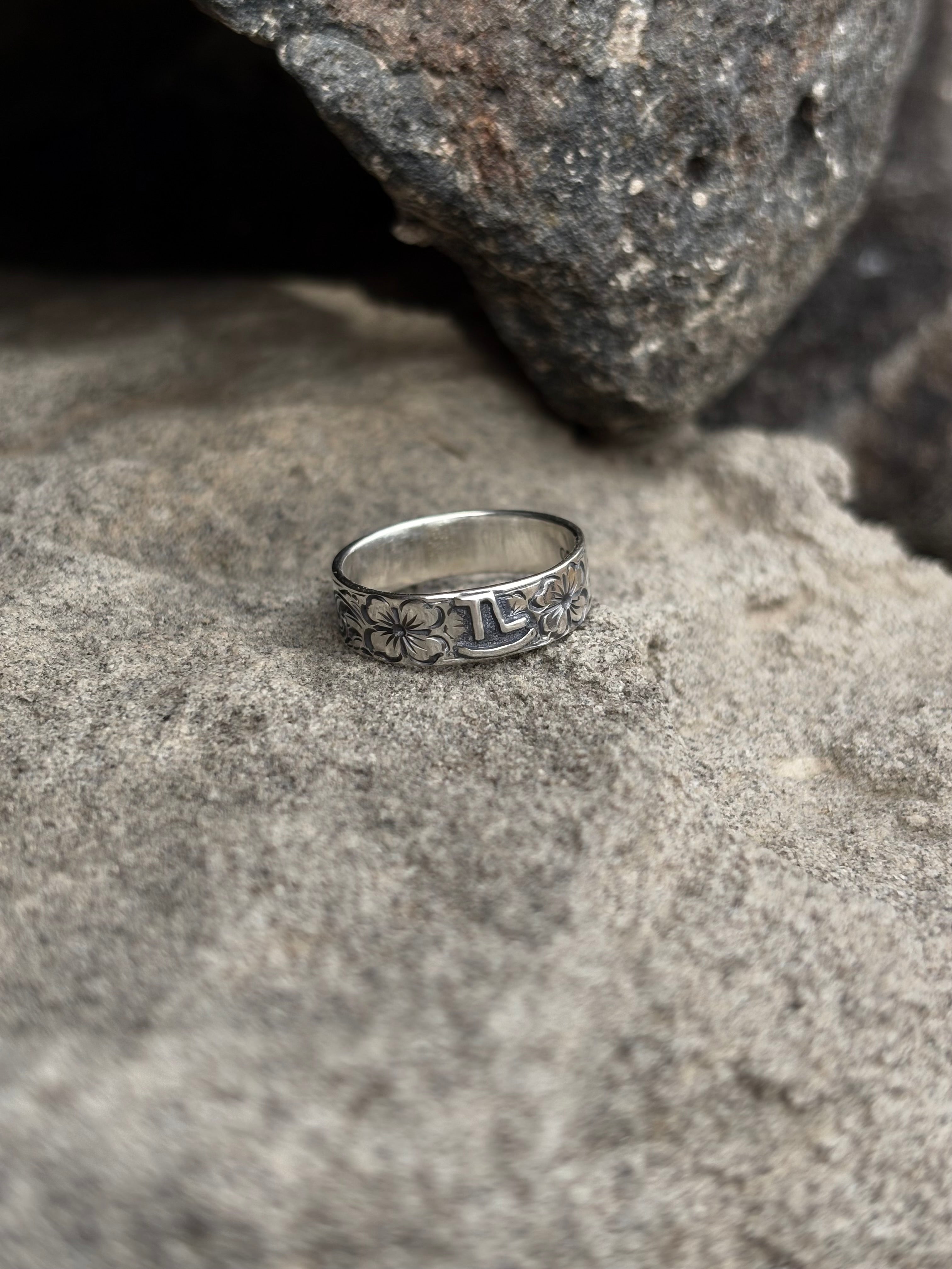 Custom Women’s sterling silver wedding band__ DEPOSIT__