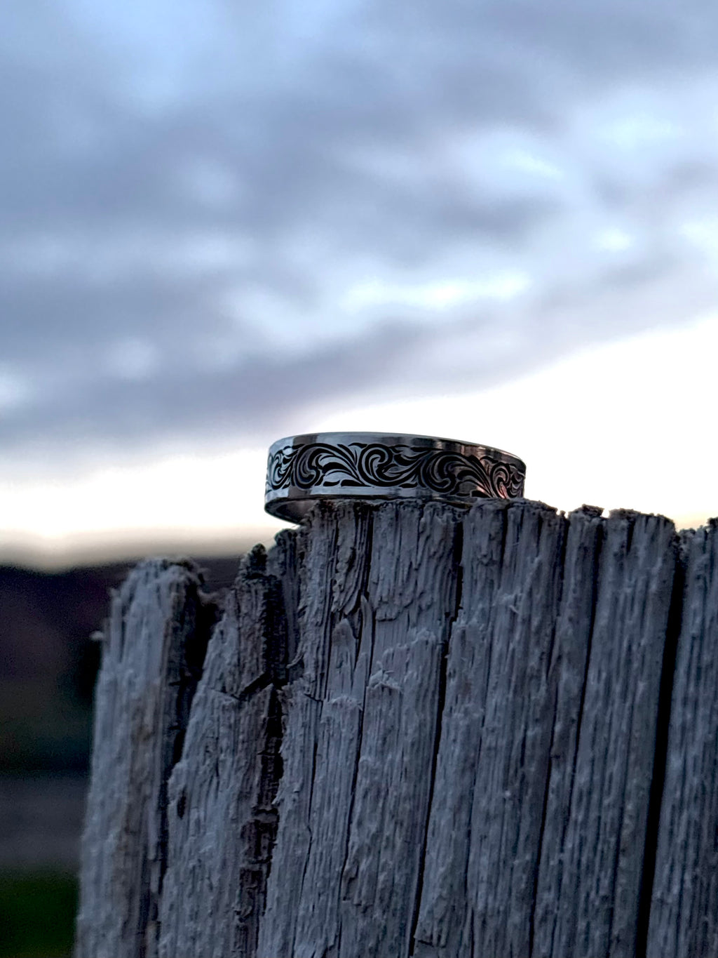 Custom Men’s sterling silver wedding band__ DEPOSIT__