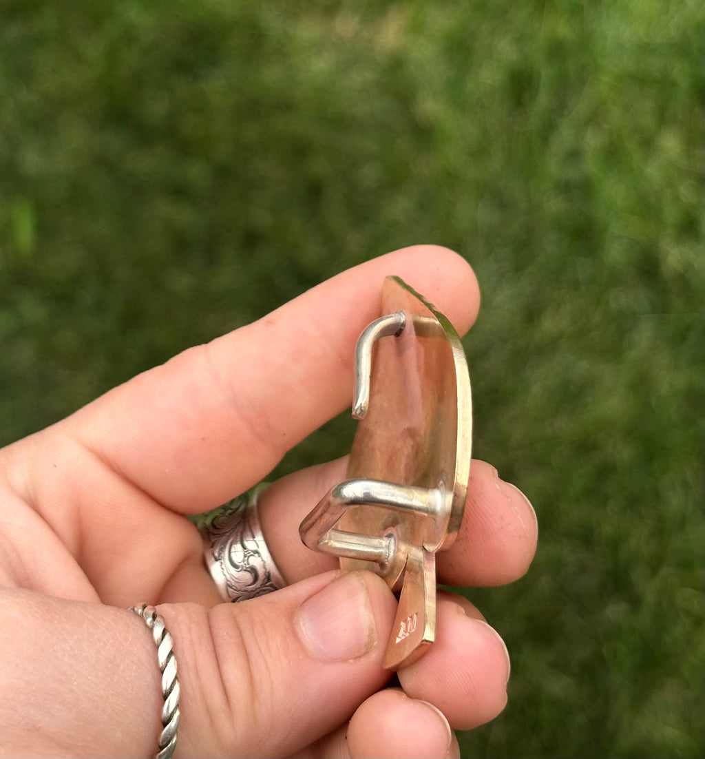 Brass Spade buckle