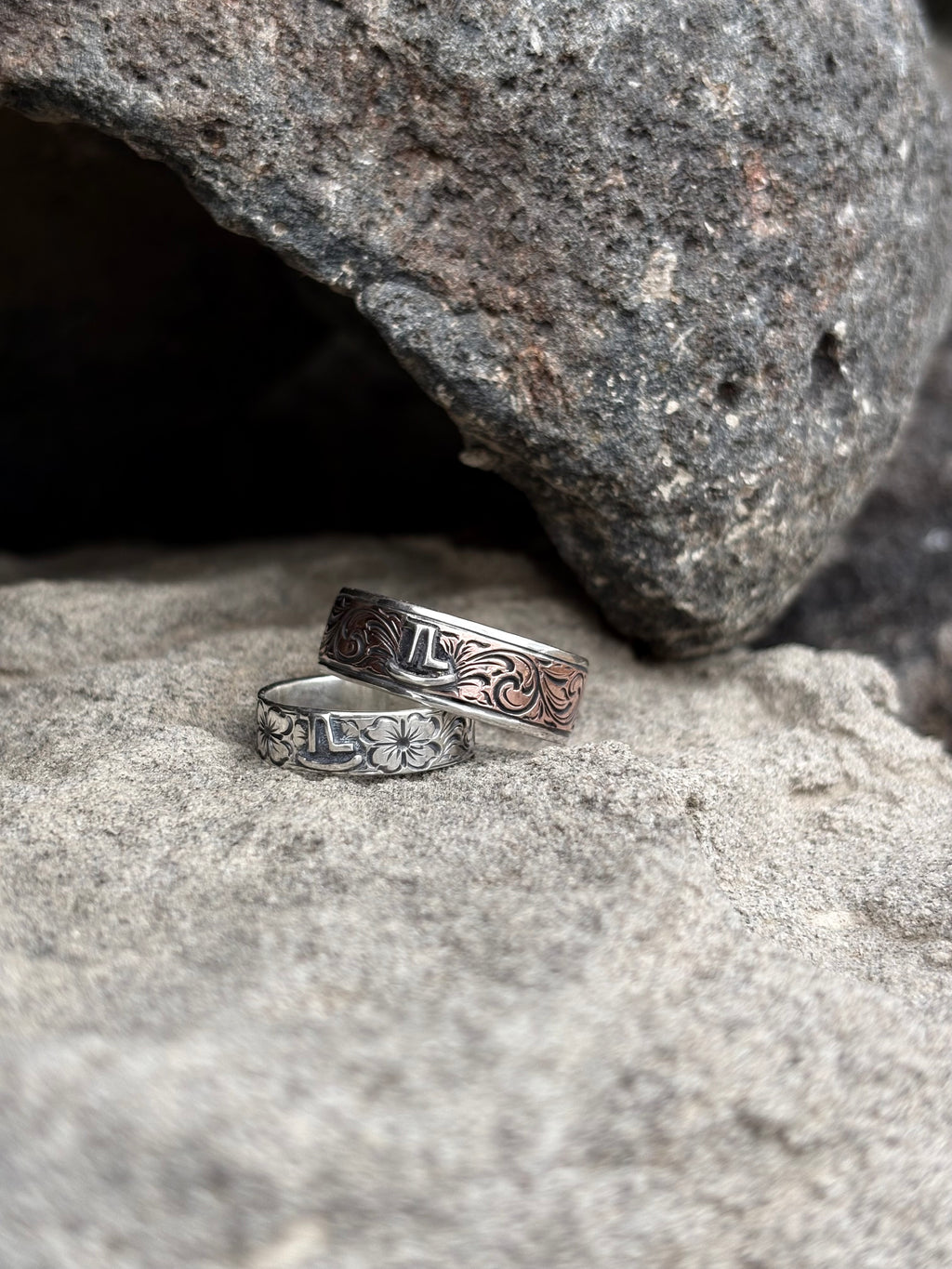 Custom Men’s sterling silver wedding band__ DEPOSIT__