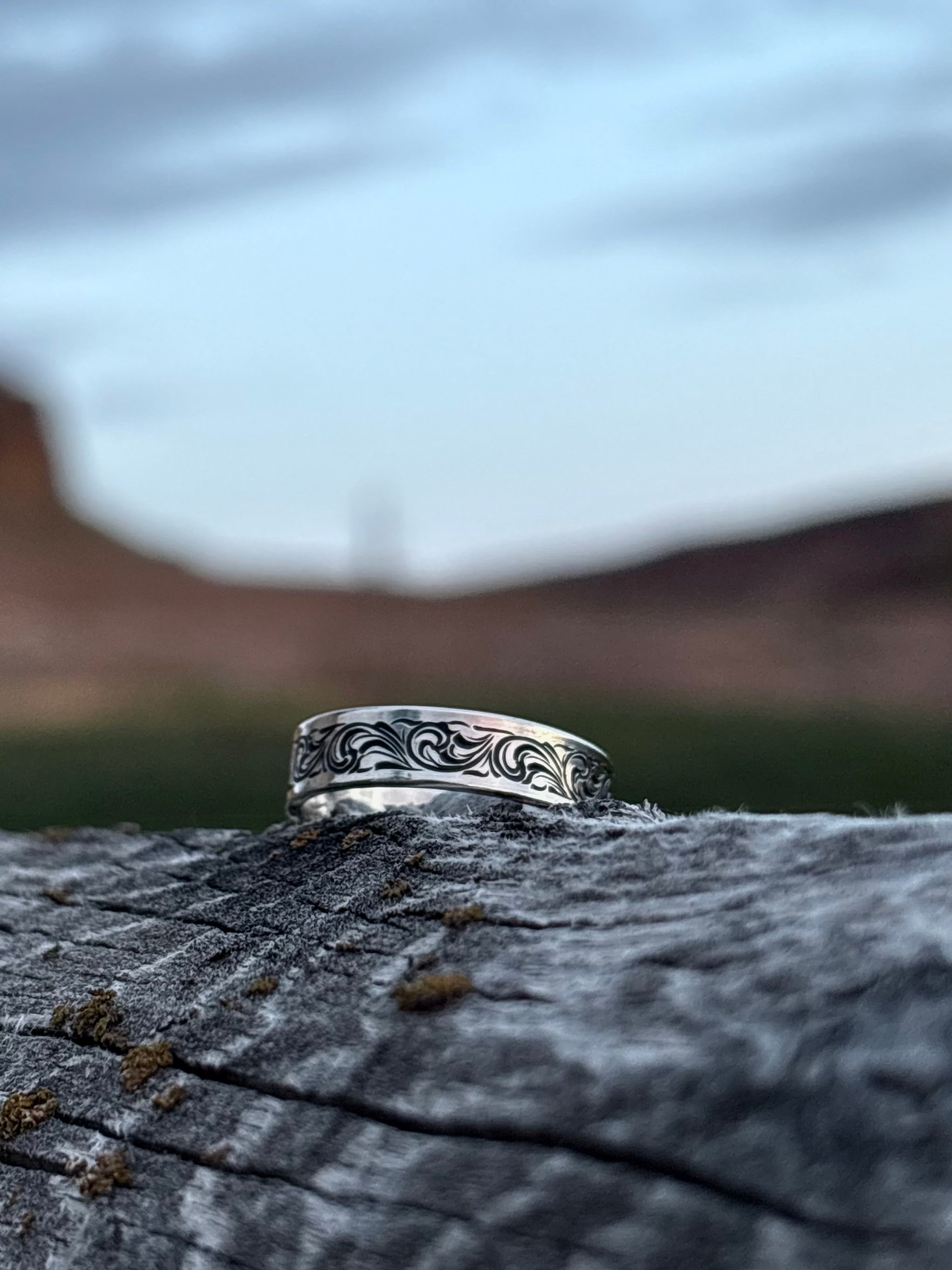 Custom 8mm sterling silver band__ DEPOSIT__